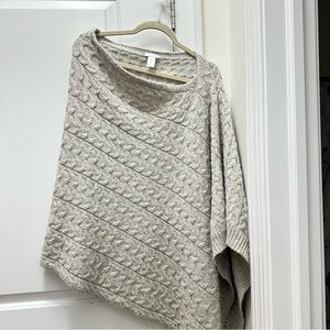 JJill like new grey poncho!